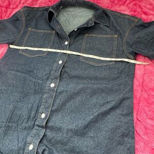 New SHEIN Dark Indigo Shirtdress